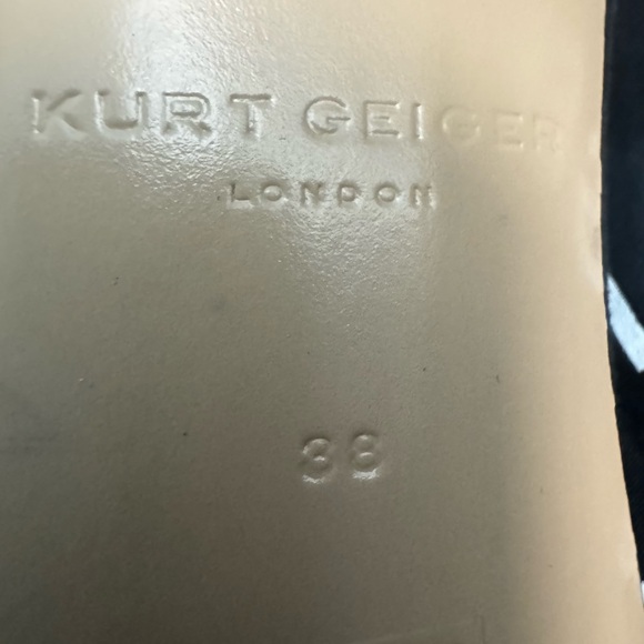 Kurt Geiger Bellevue Suede Leather Heeled Ankle Boots Black Crystals 8 38 - Picture 5 of 7